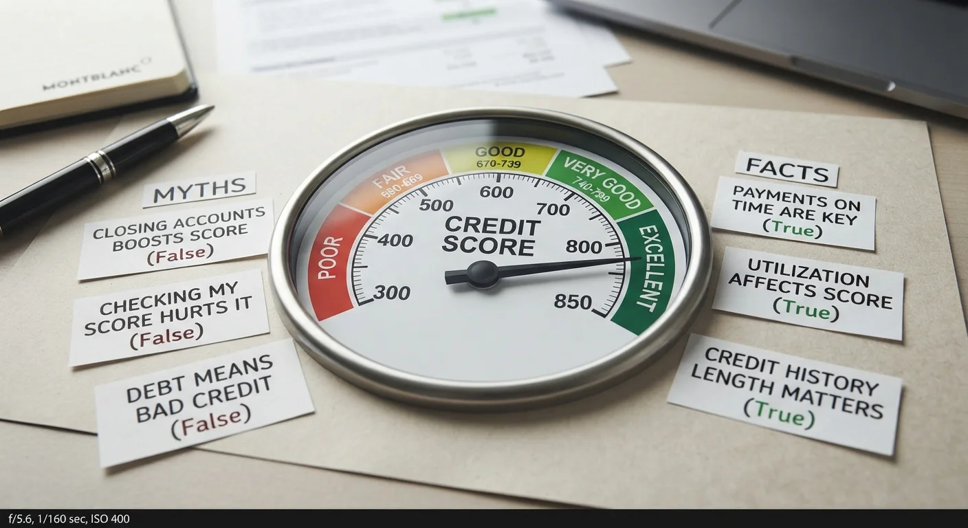 Credit Score Myths That Keep People from Improving Their Standing