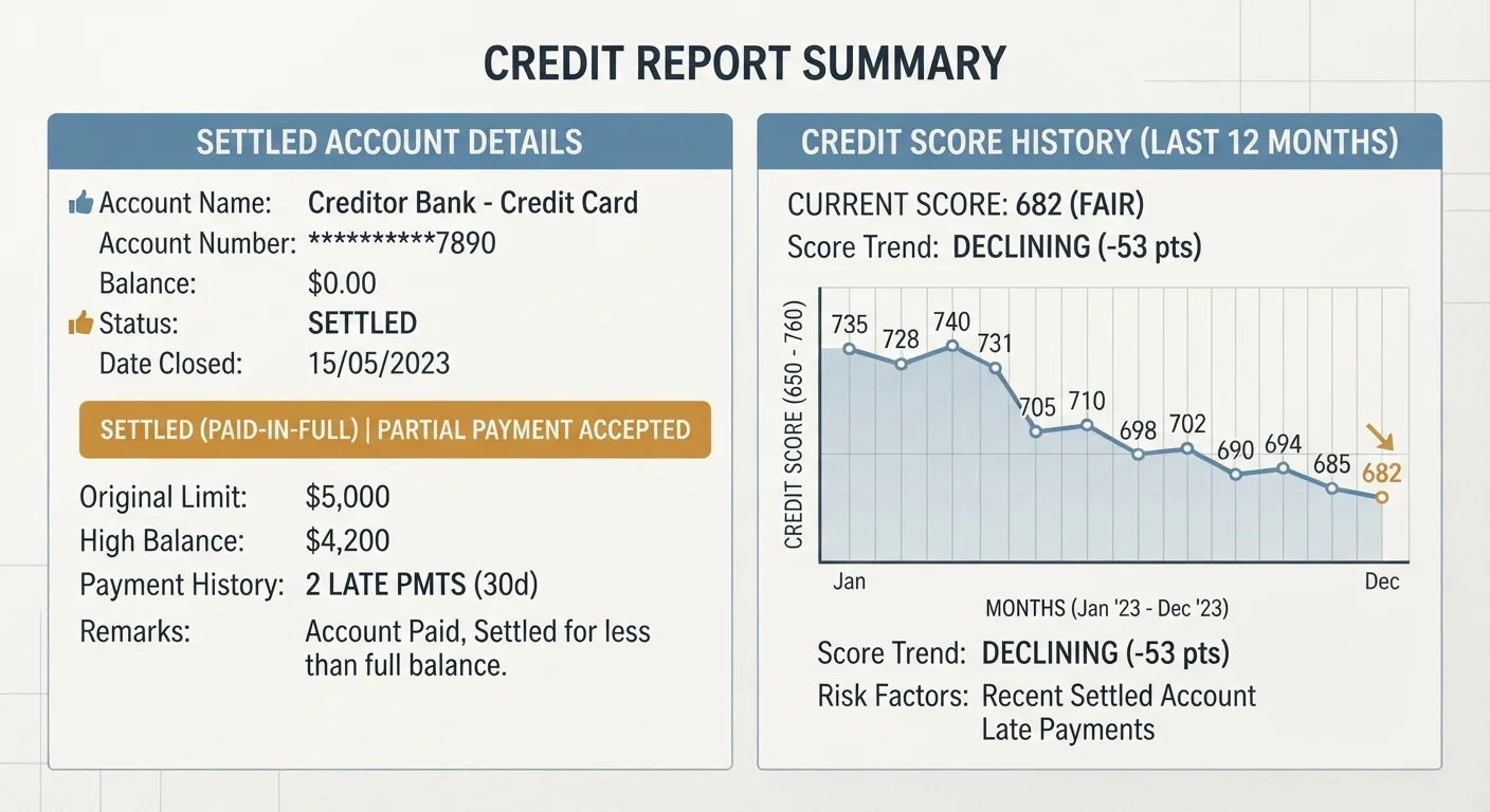 Debt Settlement and Its Long Shadow on Your Credit Report