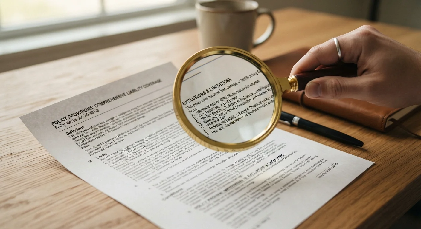 Insurance Exclusions: The Part of Your Policy Most People Skip